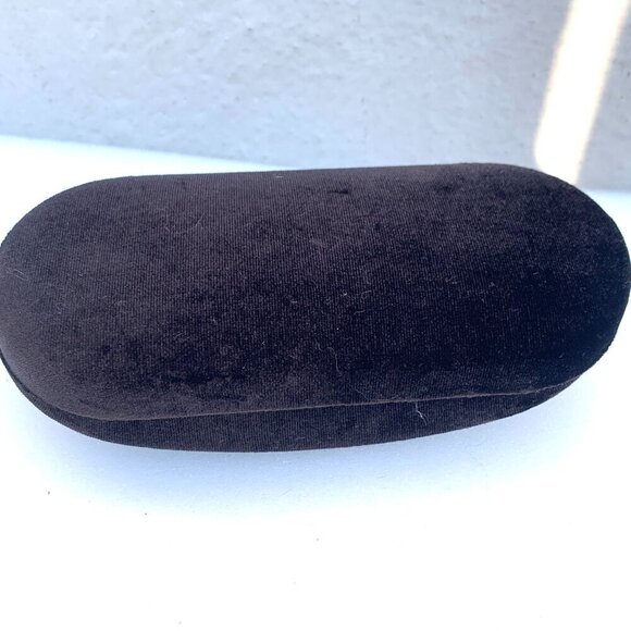 Tom Ford Brown Velvet Glasses/Sunglasses Case Hard Sided Clamshell Design - Picture 3 of 4